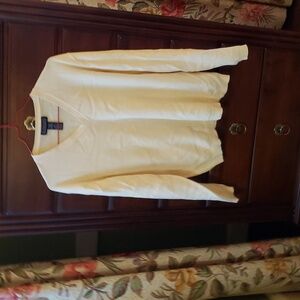 White peach sweater